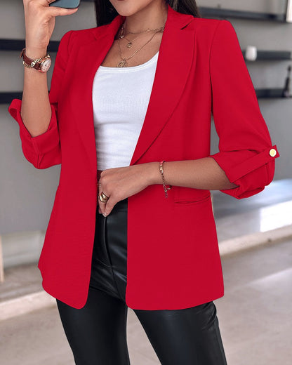 Blazer Femme Élégant Coupe Pratique