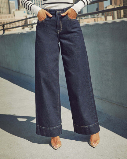 Jean Femme Taille Haute Coupe Élégante