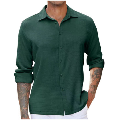 Chemise homme manches longues design élégant