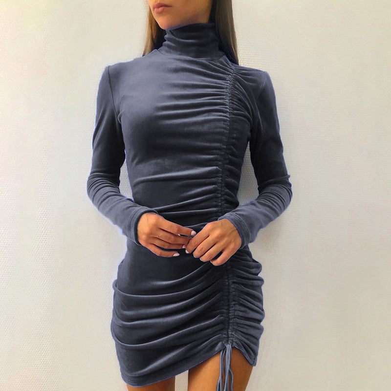 Robe élégante pour femme effet velours