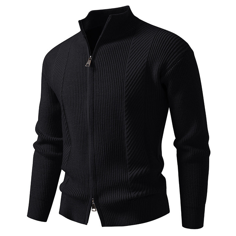 Gilet homme moderne col montant fermeture éclair