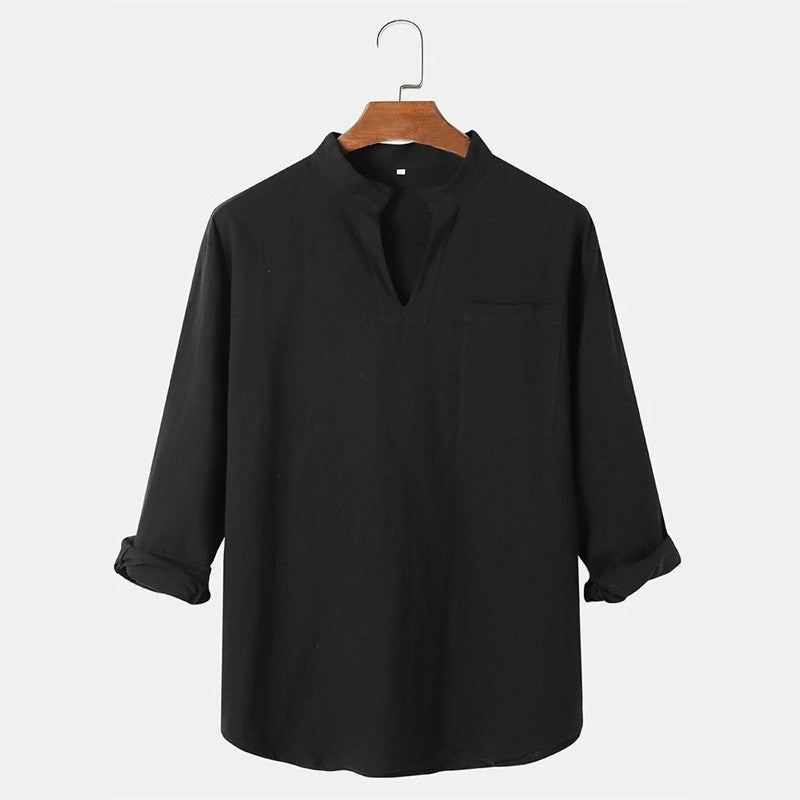 Chemisier d'été chic en lin pour femme