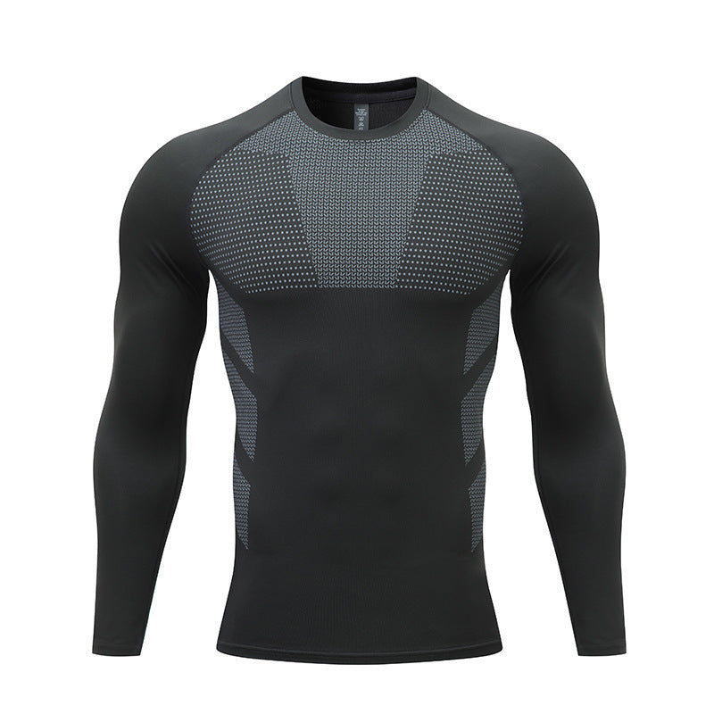 T-shirt de sport à manches longues coupe confort pour homme
