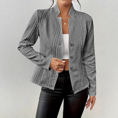 Blazer femme élégant coupe cintrée qualité luxe