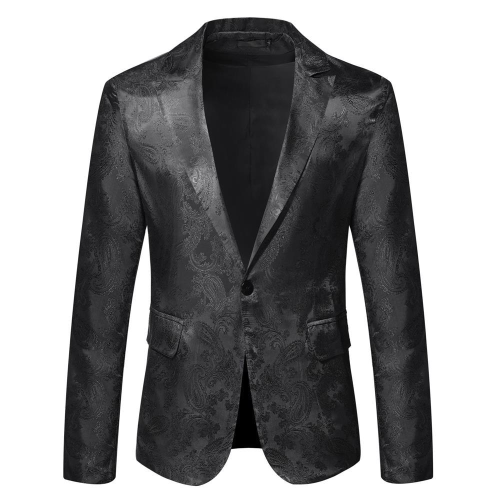 Blazer homme motif cachemire élégant coupe slim