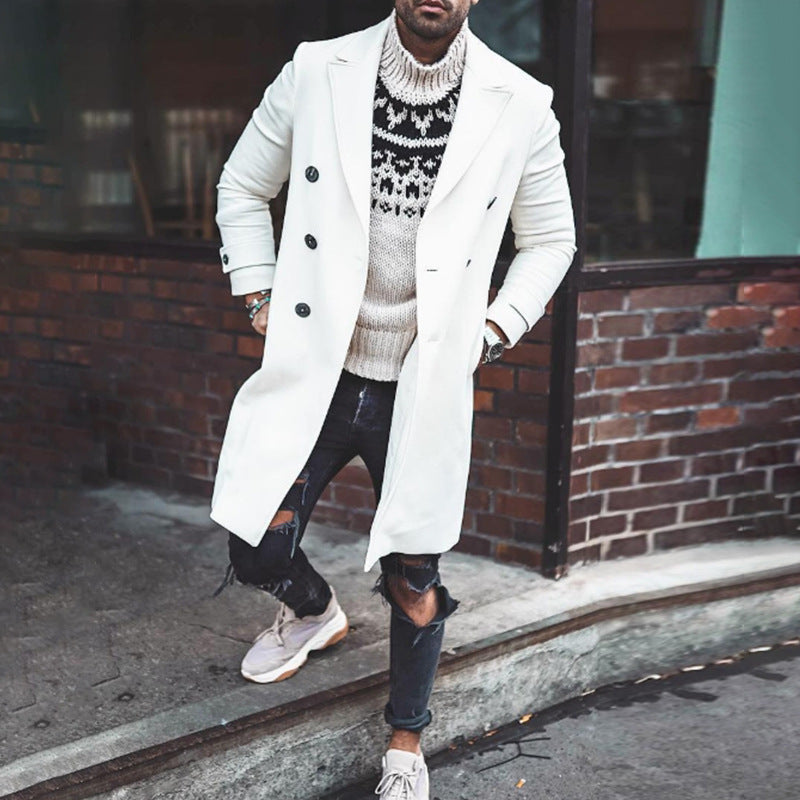 Manteau homme Élégant Double boutonnage Design de luxe
