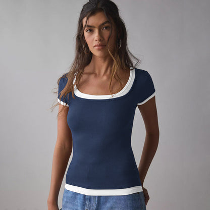 Soutien-gorge sans fil femme, coupe ajustée, col rond