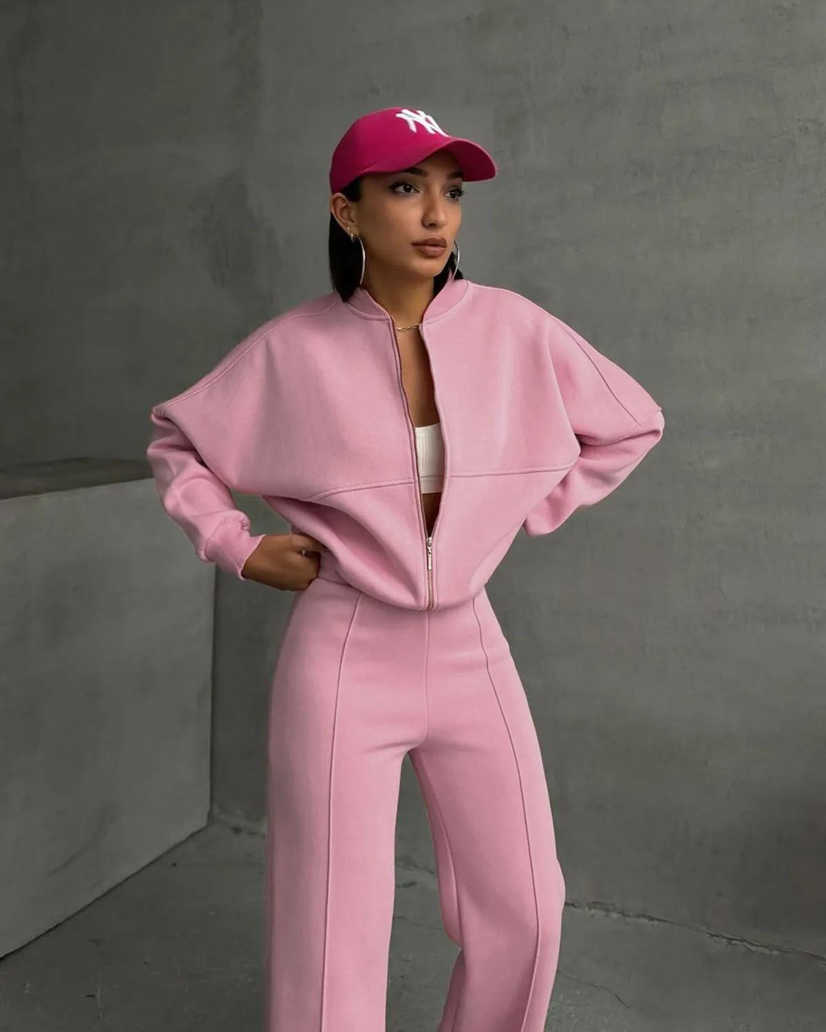 Ensemble Loisirs Femme Confortable Pantalon Zippé