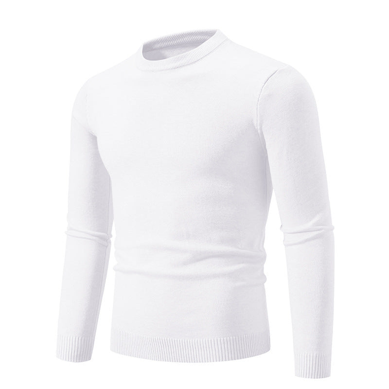 Pull fin pour homme col rond design élégant