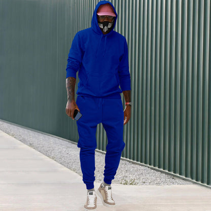 Survêtement de sport pour hommes, sweat à capuche, jogging, confortable