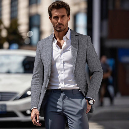 Herren Blazer Slim Fit Business Elegant - IdealeKleiden