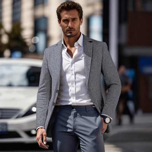 Herren Blazer Slim Fit Business Elegant - IdealeKleiden
