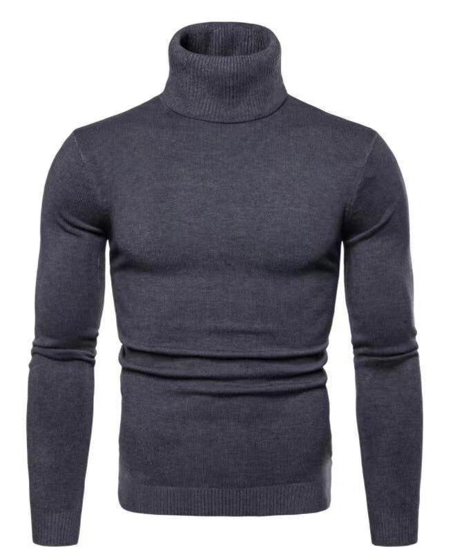 Pull col roulé en coton pour homme Design élégant