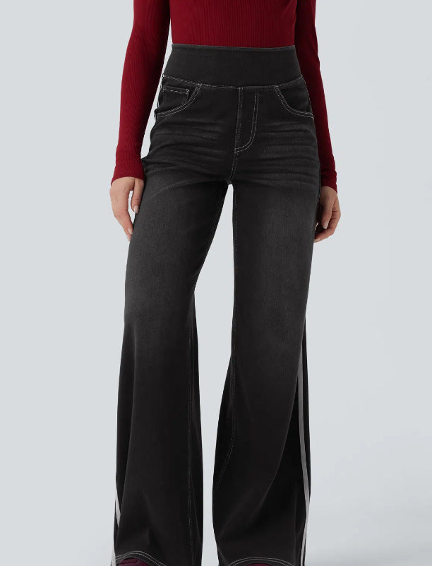 Pantalon de jogging pour femme avec bandes, de haute qualité, à la mode