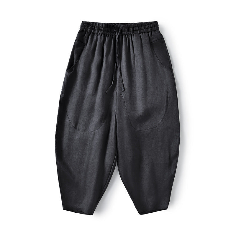 Pantalon en lin femme confortable élégant doux