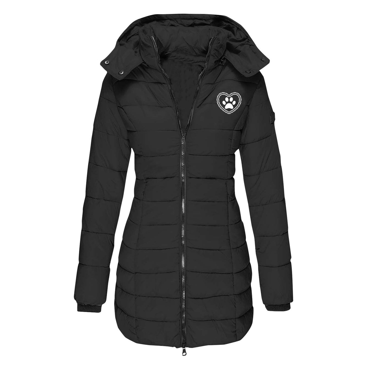 Veste mi-saison doublée à capuche pour femmes