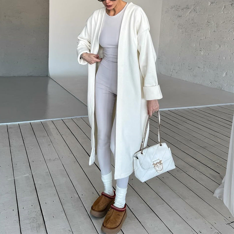 Manteau d'hiver doux pour femme style oversize