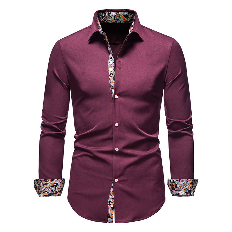 Chemise homme motif cachemire exclusive moderne