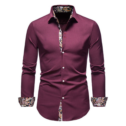 Chemise homme motif cachemire exclusive moderne