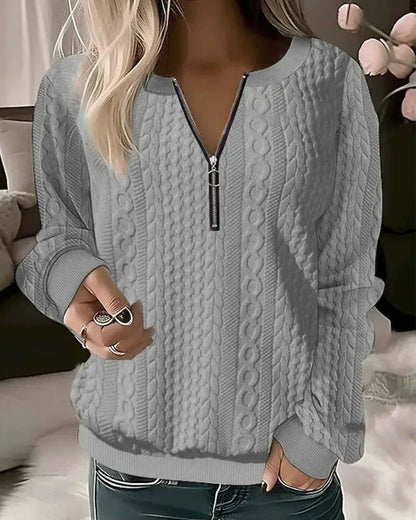 Sweat-shirt pratique Zippé Sportif