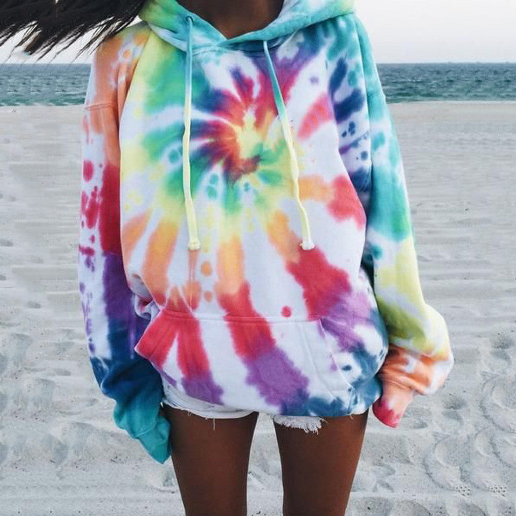 Pull Femme Décontracté Tie-Dye Tendance