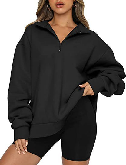 Pull pour femme ample décontracté à manches courtes moderne