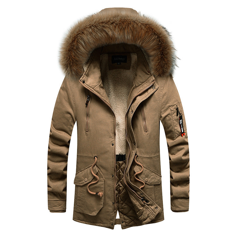Veste d'hiver homme isolée capuche amovible