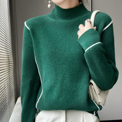 Pull à col roulé élégant style sobre