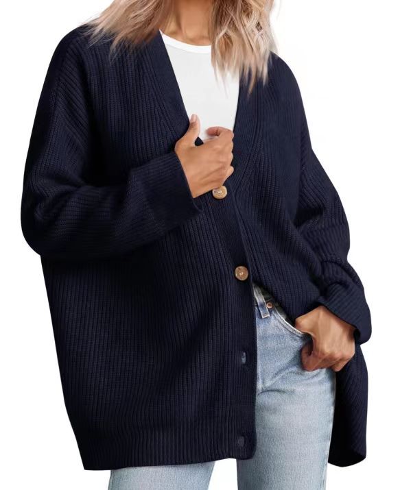 Damen Cardigan Herbst Streifen Modern - IdealeKleiden