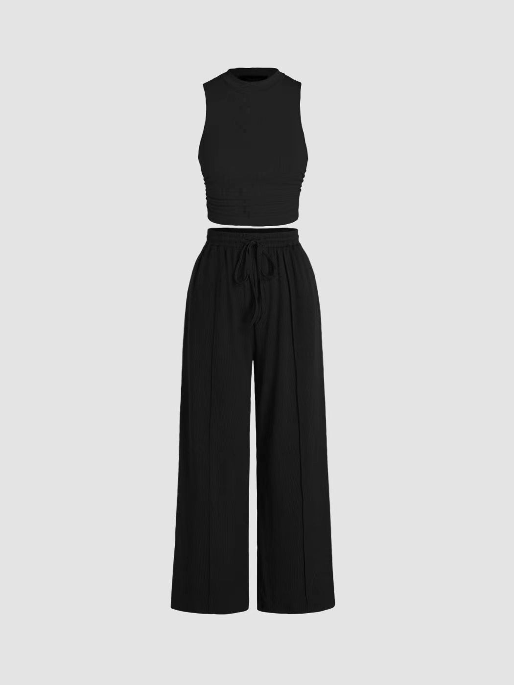 Ensemble décontracté pour femme : Pantalon large et haut confortable