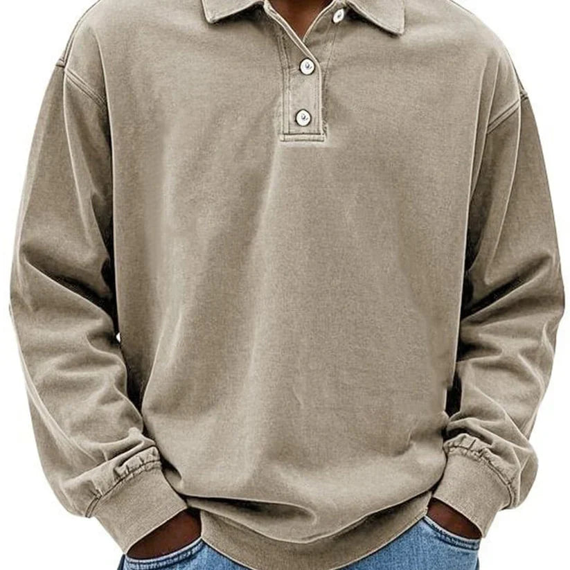 Polo manches longues homme sportif