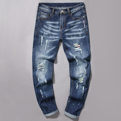 Jeans décontracté pour hommes, motifs colorés et designs variés