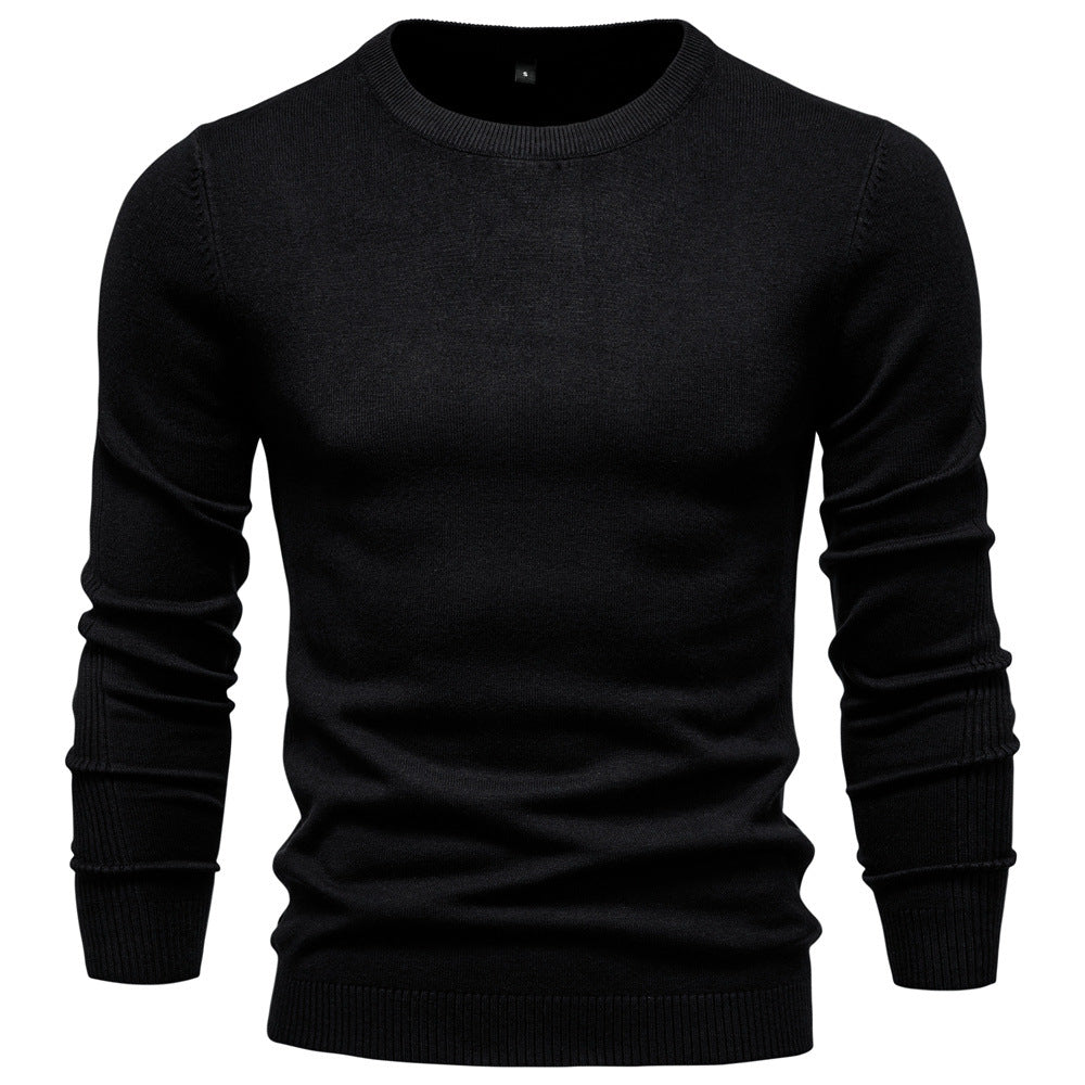 Pull homme col rond coton design élégant