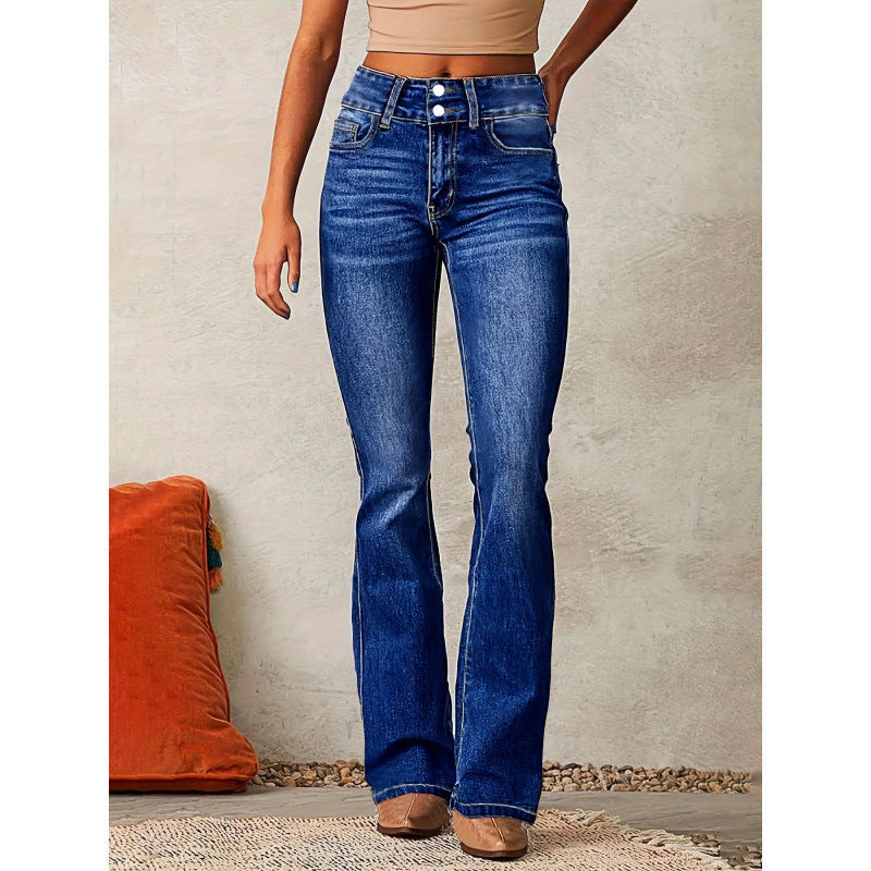 Jean bootcut femme design élégant de haute qualité
