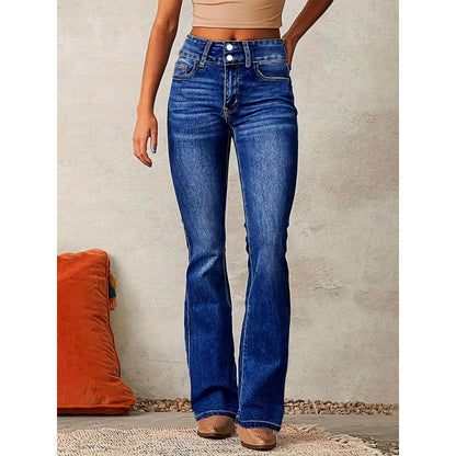 Jean bootcut femme design élégant de haute qualité
