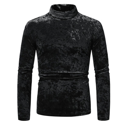Pulls col roulé homme velours élégants modernes