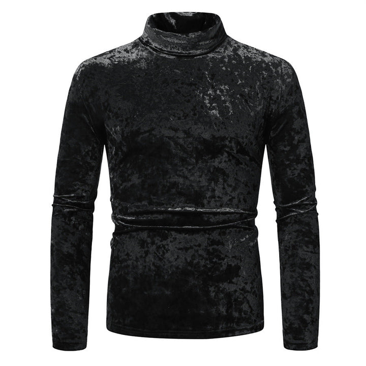 Pulls col roulé homme velours élégants modernes
