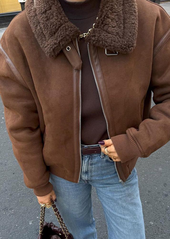 Blouson aviateur homme en laine vierge chaude