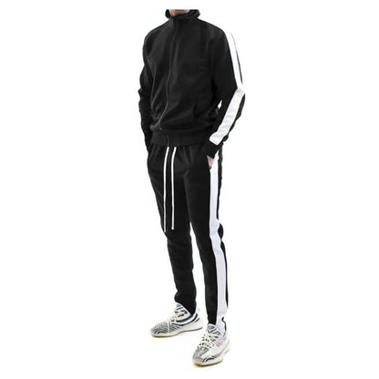 Survêtement de sport fonctionnel pour homme avec bandes contrastantes