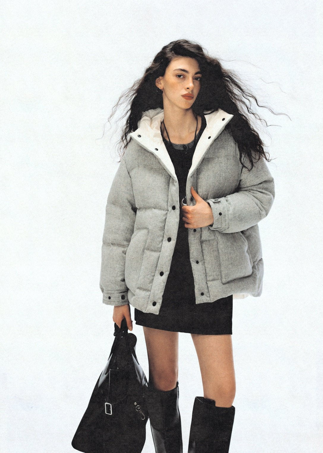 Doudoune matelassée oversize chic style marin