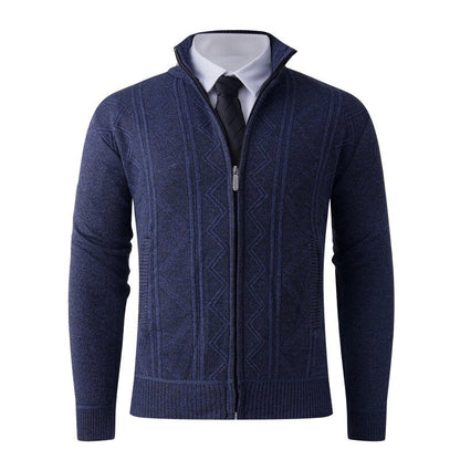 Cardigan homme moderne élégant fermeture éclair