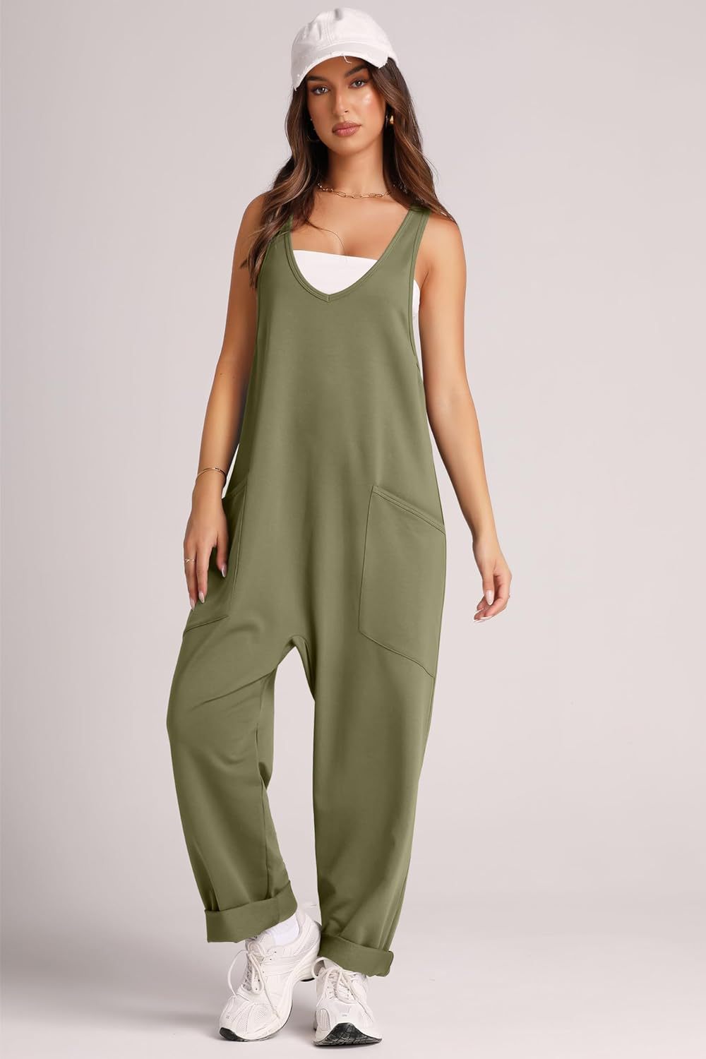 Combinaison femme confort avec grandes poches et tissu stretch