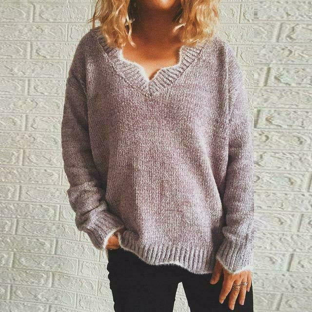 Pull pour femme - Automne Confortable Uni