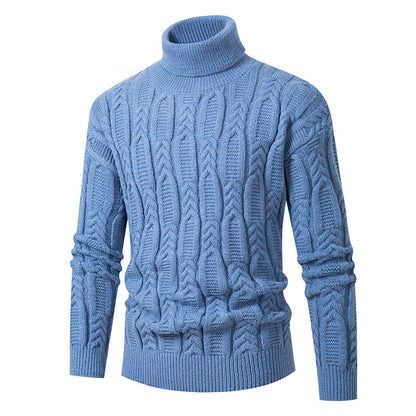 Pull col roulé structuré pour homme Design élégant