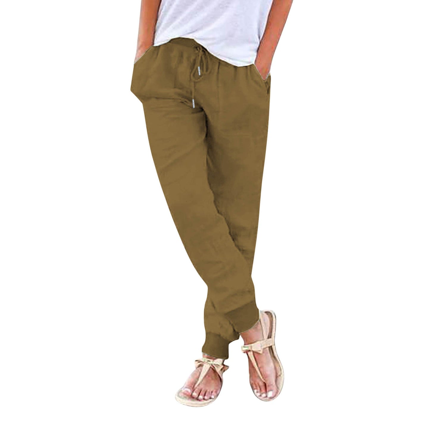 Pantalon confortable pour femme, élastique et pratique