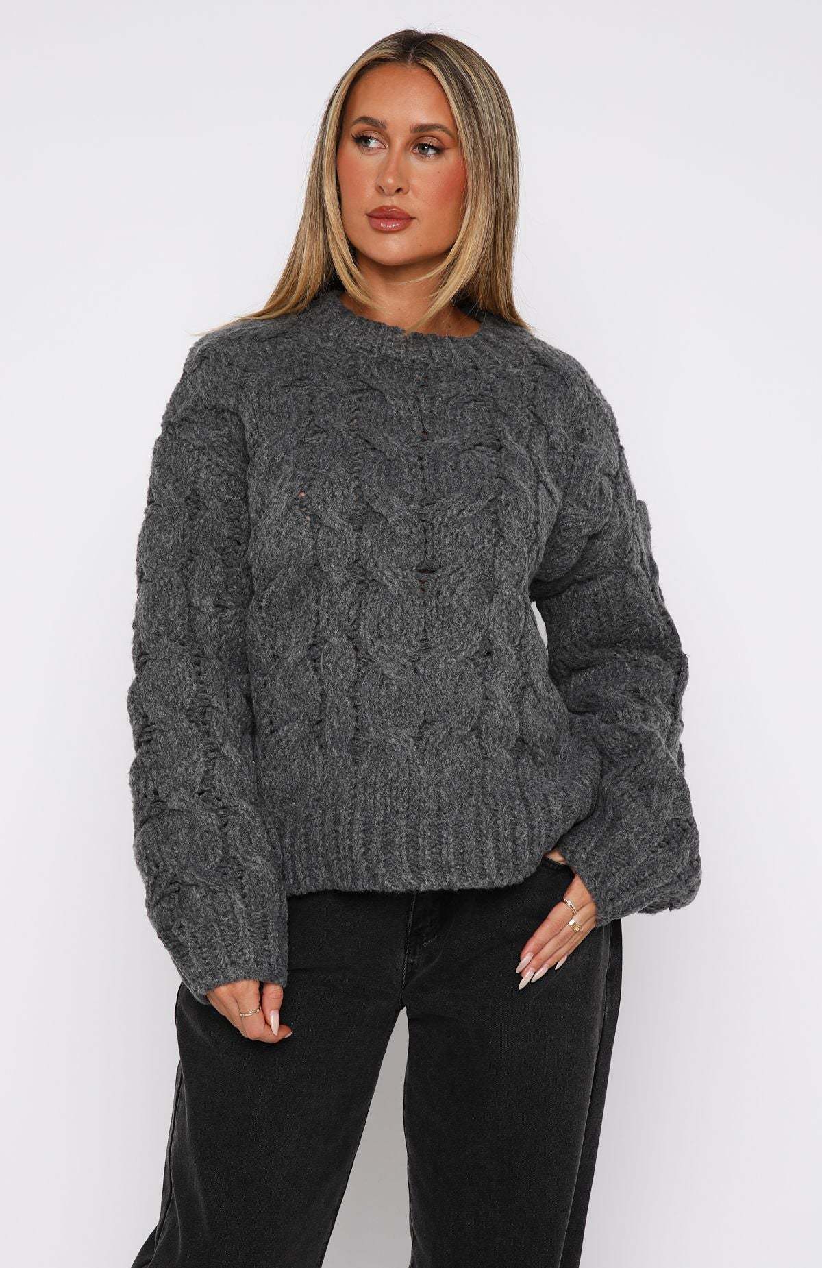 Pull Femme Maille Épaisse Torsadée Moderne