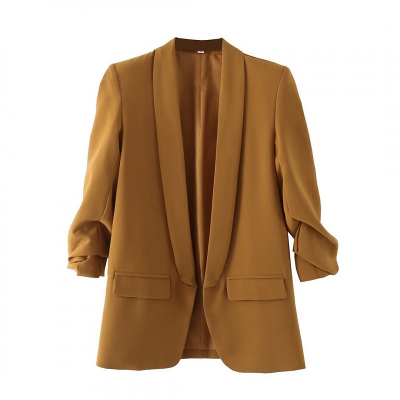 Blazer cintré élégant long pour femme
