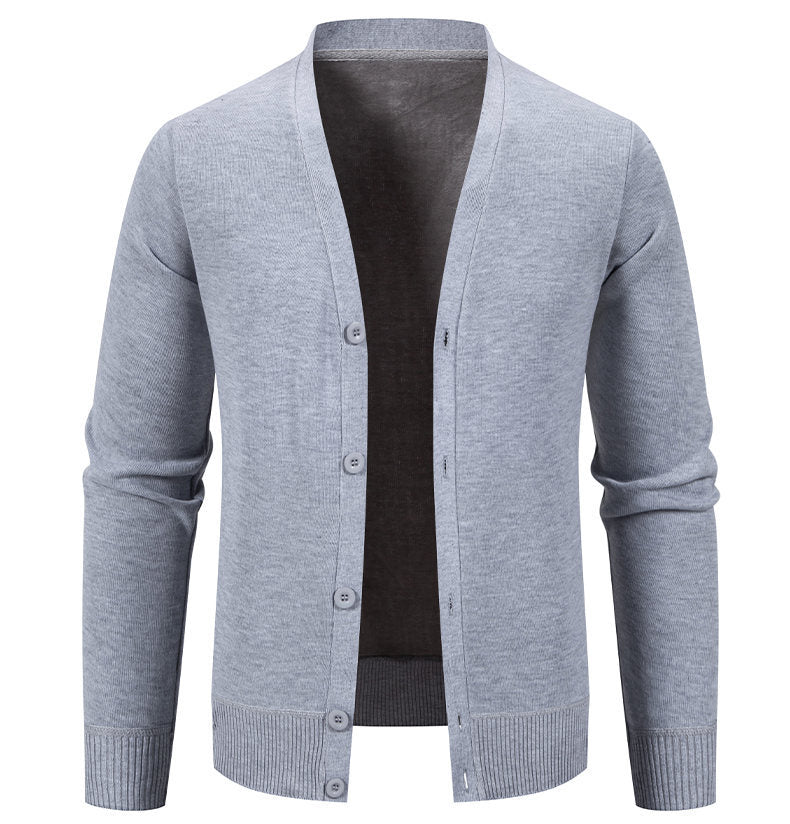 Gilet homme col V confortable boutons