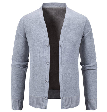 Gilet homme col V confortable boutons