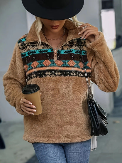 Pull polaire femme coloré moderne élégant